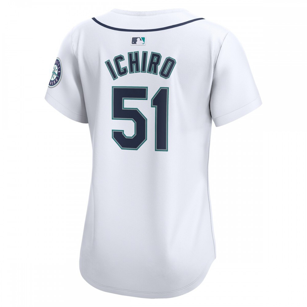 Ichiro Suzuki Seattle Mariners Women's Home Limited Player Jersey - White-Pro Kit Vault | Brand New 26/27 Sports Jerseys